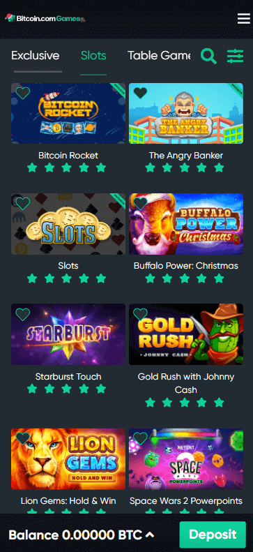 Bitcoin.com Games Mobile Preview 1