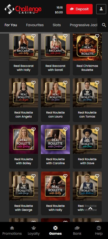 Challenge Casino Mobile Preview 2