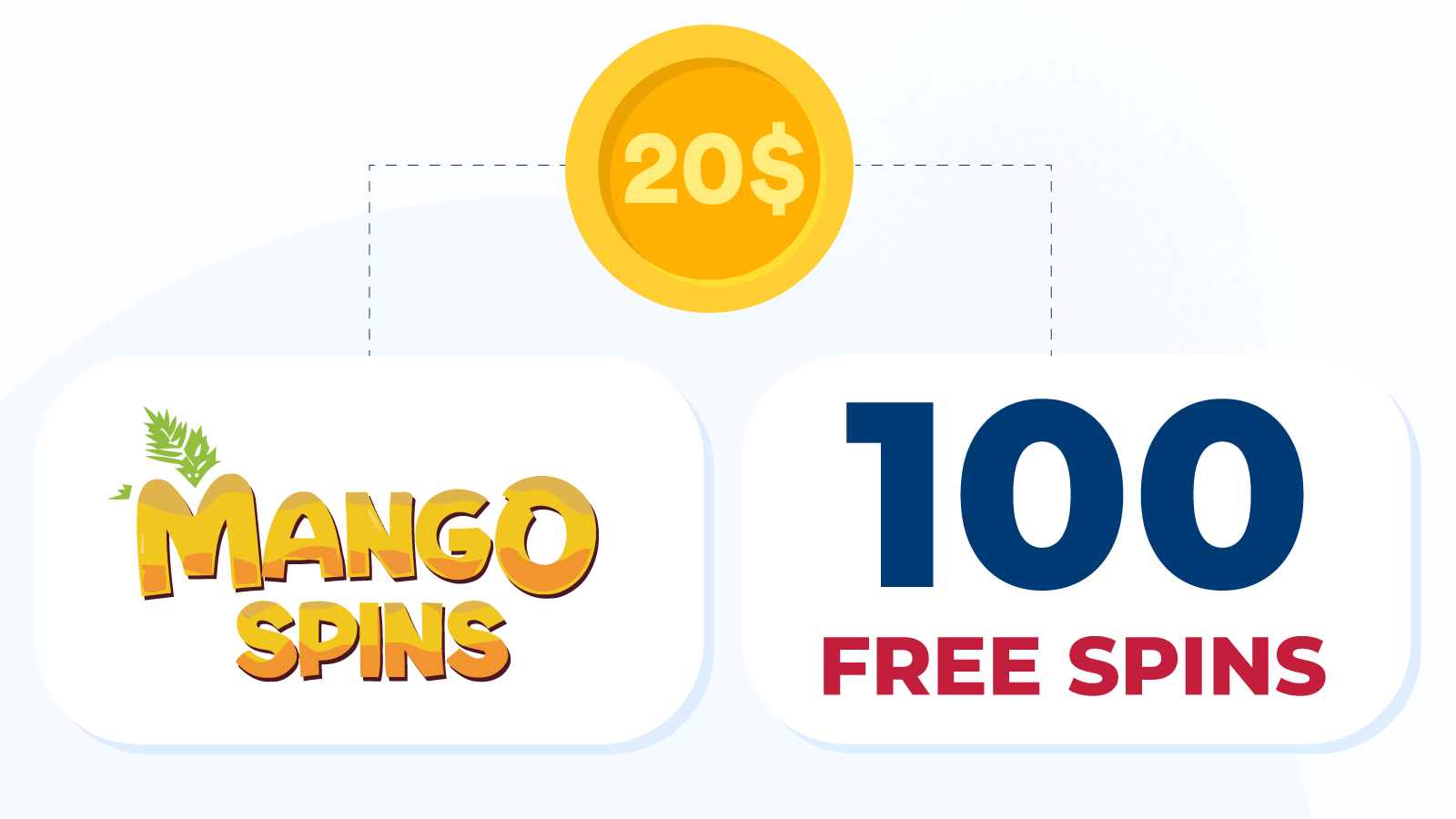 Deposit ¥20 get 100 no wagering free spins at Mango Spins